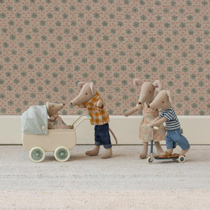Maileg Pram With Baby Mouse | Mint