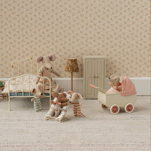 Maileg Pram Mouse | Coral