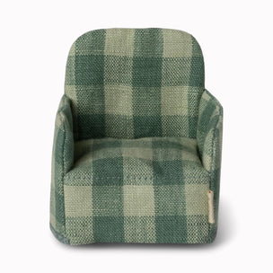 Maileg Green Check Chair