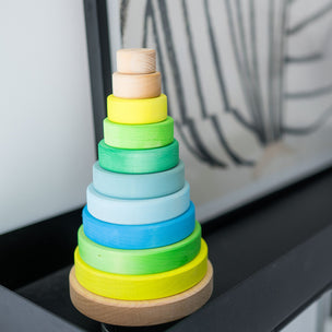 Grimm's Conical Tower Neon Green | Conscious Craft