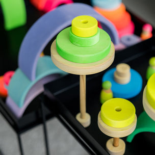 Grimm's Conical Tower Neon Green | Conscious Craft