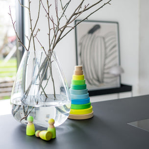 Grimm's Conical Tower Neon Green | Conscious Craft