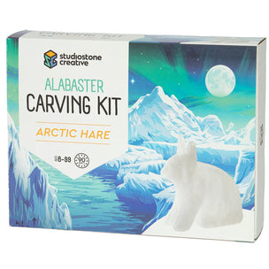 Studiostone Creative Alabaster Carving Kit | Hare