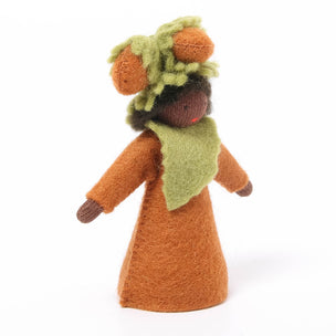 Large Felt Fairy Hazelnut Father Dark Skin Tone | © Conscious Craft