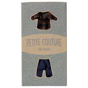 Brown Checked Shirt and Pants | Dad Mouse