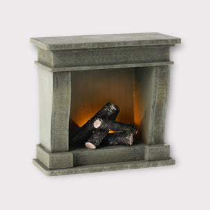 Maileg Miniature Fireplace | Vintage Blue | Conscious Craft