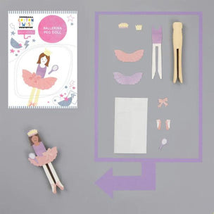 Make Your Own Ballerina Peg Doll Kit