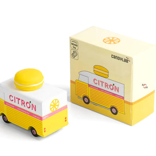 A Candylab wooden toy Citron Macaron Van | Conscious Craft