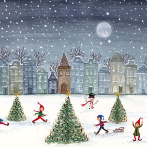 Postcard | Christmas Skating