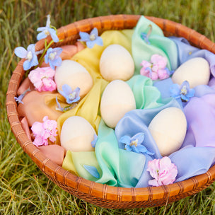 Sarah's Silks Wooden Eggs | Conscious Craft