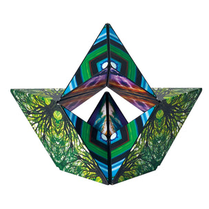Shashibo magnetic cube puzzle Elements in one of many configurations | Conscious Craft