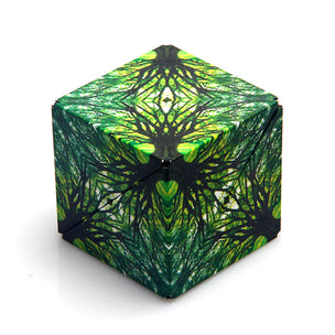 Shashibo magnetic cube puzzle in the colour of Elements shown as a cube  | Conscious Craft