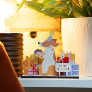 Dapple & Dot Pop Out Card | Happy Birthday Dog