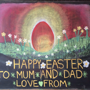 Rainbow Coloured Chalk Image