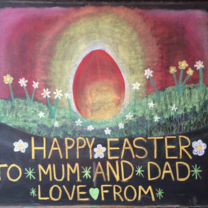 Rainbow Coloured Chalk Image