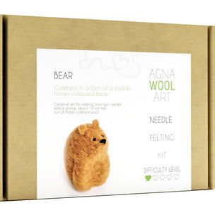 Agna Wool Art | Bear Felting Kit | Conscious Craft