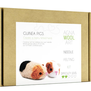 Agna Wool Art | Guinea Pigs Felting Kit | Conscious Craft