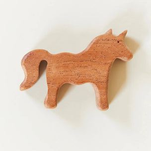 Sarah's Silks Wooden Unicorn | Mahogany | Conscious Craft