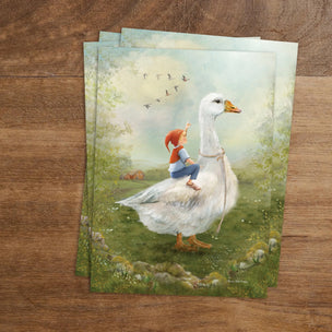 Postcard | Nils Holgersson by Iris Esther