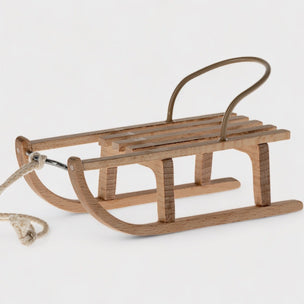 mice wooden sledge