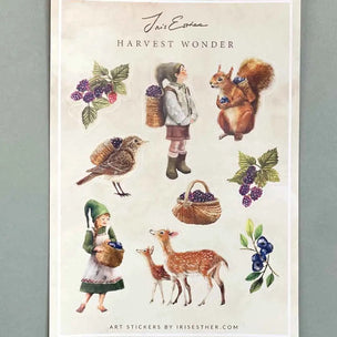 Iris Ester Sticker Sheet | Harvest Wonder
