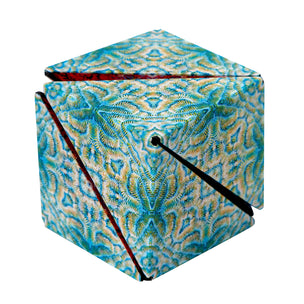A Shashibo magnetic cube puzzle in the Undersea shown just as it is when you begin to open it | Conscious Craft