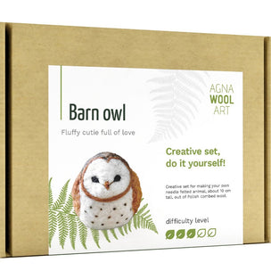 Agna Wool Art | Owl Felting Kit | Conscious Craft