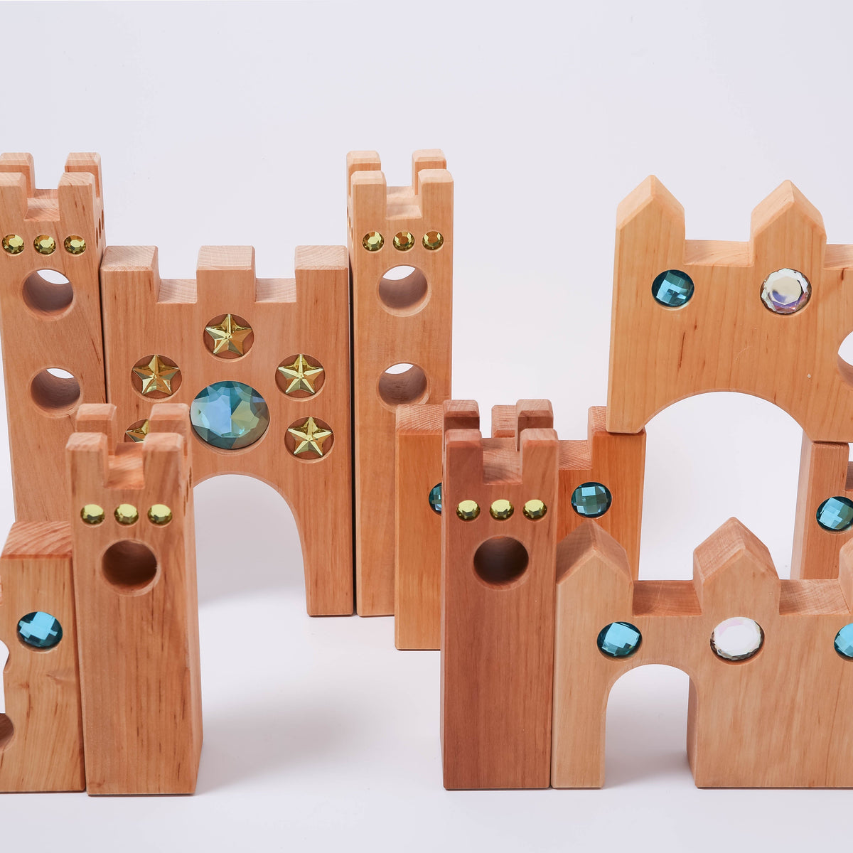 BAUSPIELナイトキャッスル7個 Bauspiel Fairytale Castle | Conscious Craft