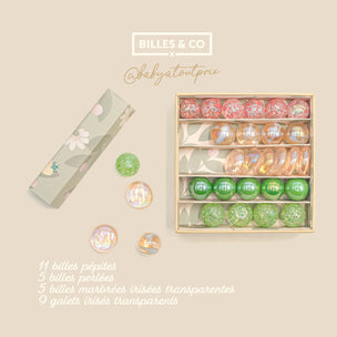 Le petit tresor set of marbles and pebbles from Billes & Co | Conscious Craft