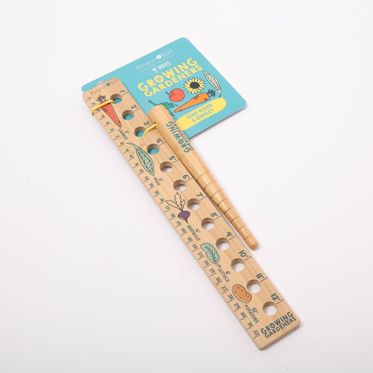seed ruler for planting Planting Ruler and Dibber Set