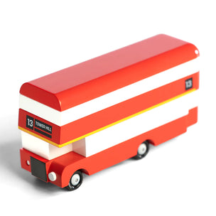 Candylab red London bus line 13 to Tower Hill with packaging | Conscious Craft