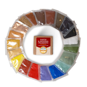 Earth & Mineral Pigment Sample Pack (20 Colours) from Natural Earth Paint