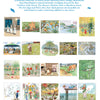 The back cover of the Art of Elsa Beskow, showing all the images available inside the book | Conscious Craft