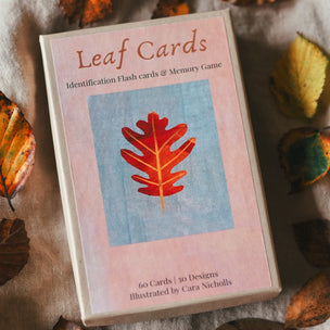 "Leaf cards" 60 Identification Flash Cards & Memory Game