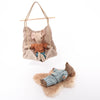 Maileg Miniature Hanging Chair with soft blanket
