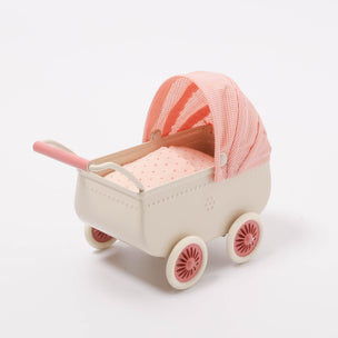 Maileg Pram Mouse | Coral
