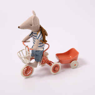 Maileg Tricycle Hanger | Coral | Conscious Craft