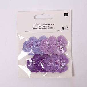Rico Design Felt Pansies Violet | Conscious Craft