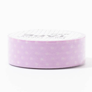 Lilac/White Dots Washi Tape | Slight damage