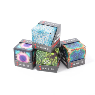 4 Shashibo magnetic cube puzzles | © Conscious Craft
