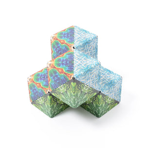 4 Shashibo magnetic cube puzzles | © Conscious Craft