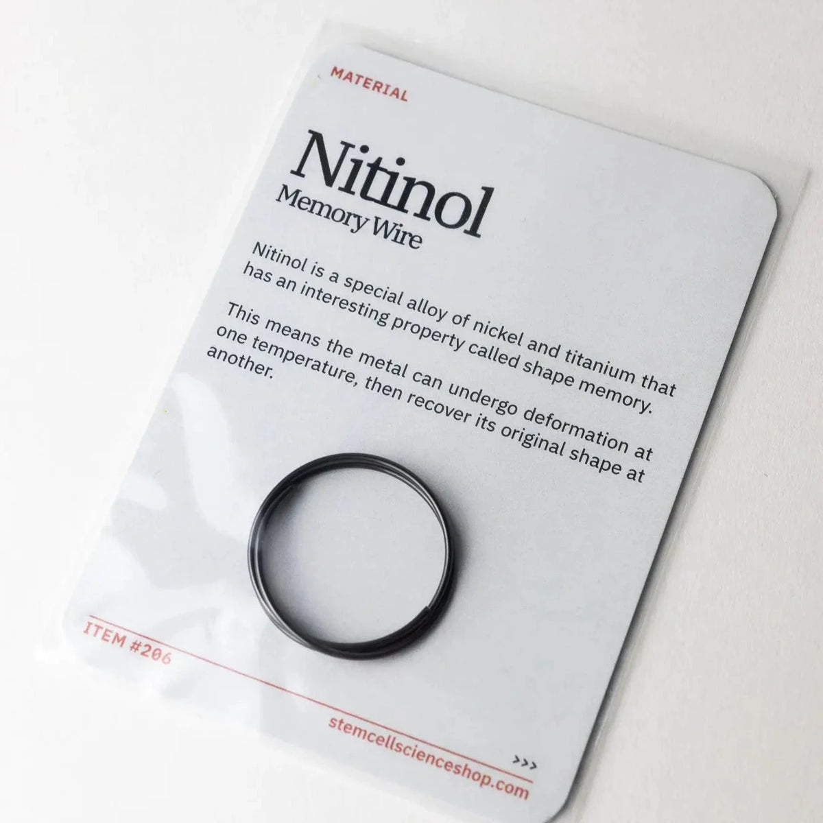 Nitinol Wire Sample Conscious Craft