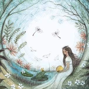 Bijdehansje Postcard Princess and the Frog | Conscious Craft