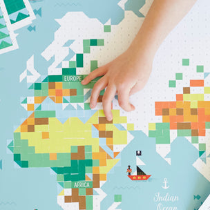 World Map Sticker Activity | Conscious Craft