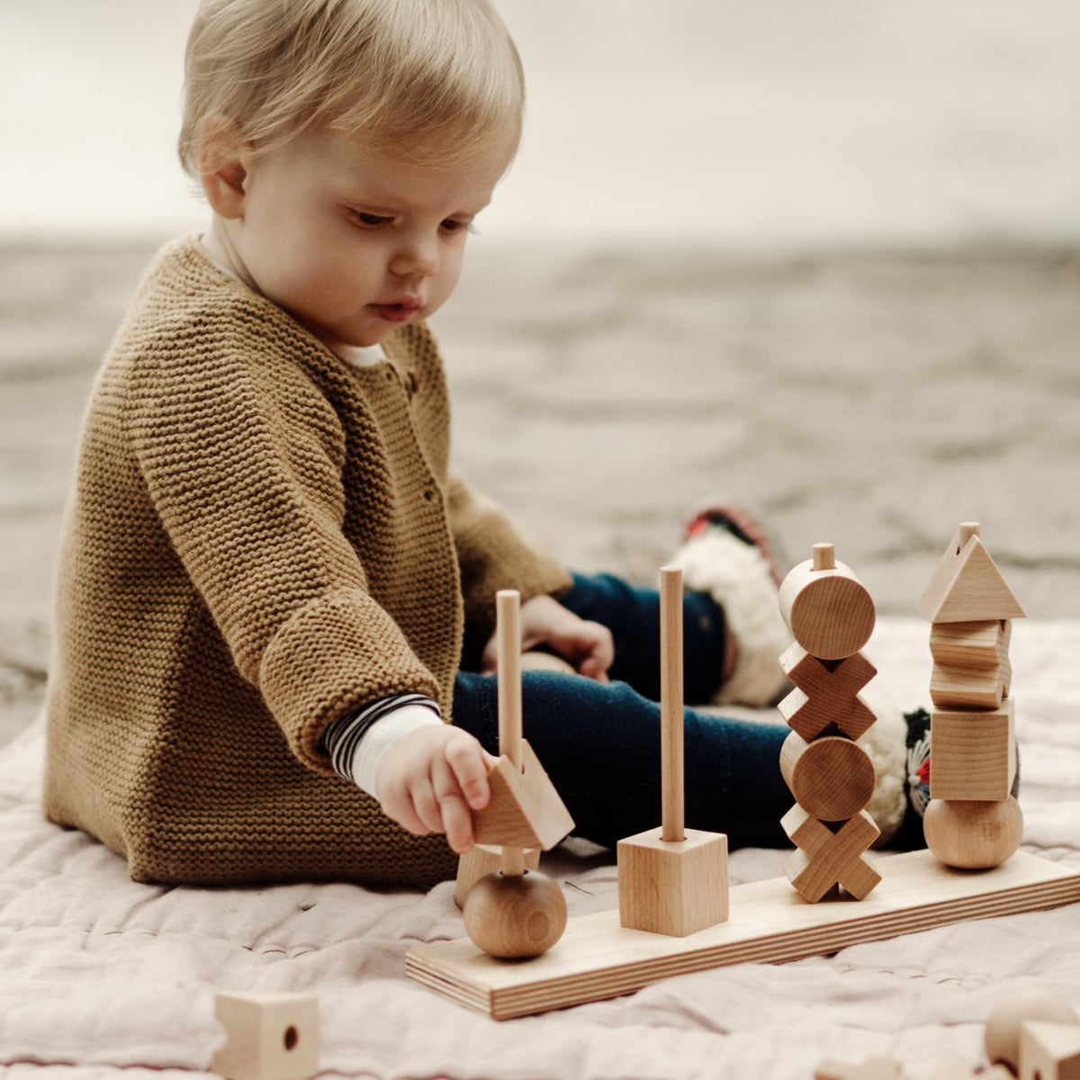 Natural Stacking Toy XL Wooden Story Conscious Craft