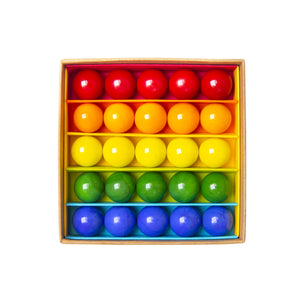 Billes & Co Mini Box Rainbow Marbles | 25 | Conscious Craft