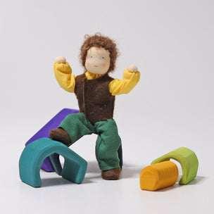 Grimm's Dollhouse Doll Father | Brown Hair