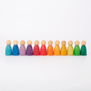 Grapat's 12 Nins | Wooden peg dolls | Conscious Craft