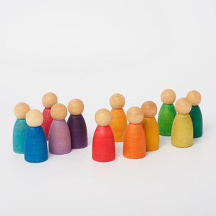 Grapat's 12 Nins | Wooden peg dolls | Conscious Craft