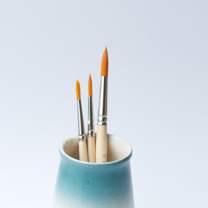 Children's Paint Brushes in 5 sizes - round